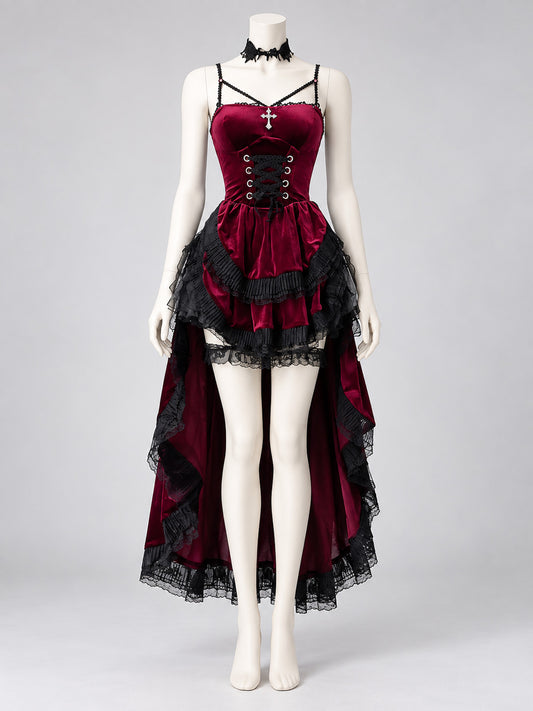 Red Gothic Halloween Dress