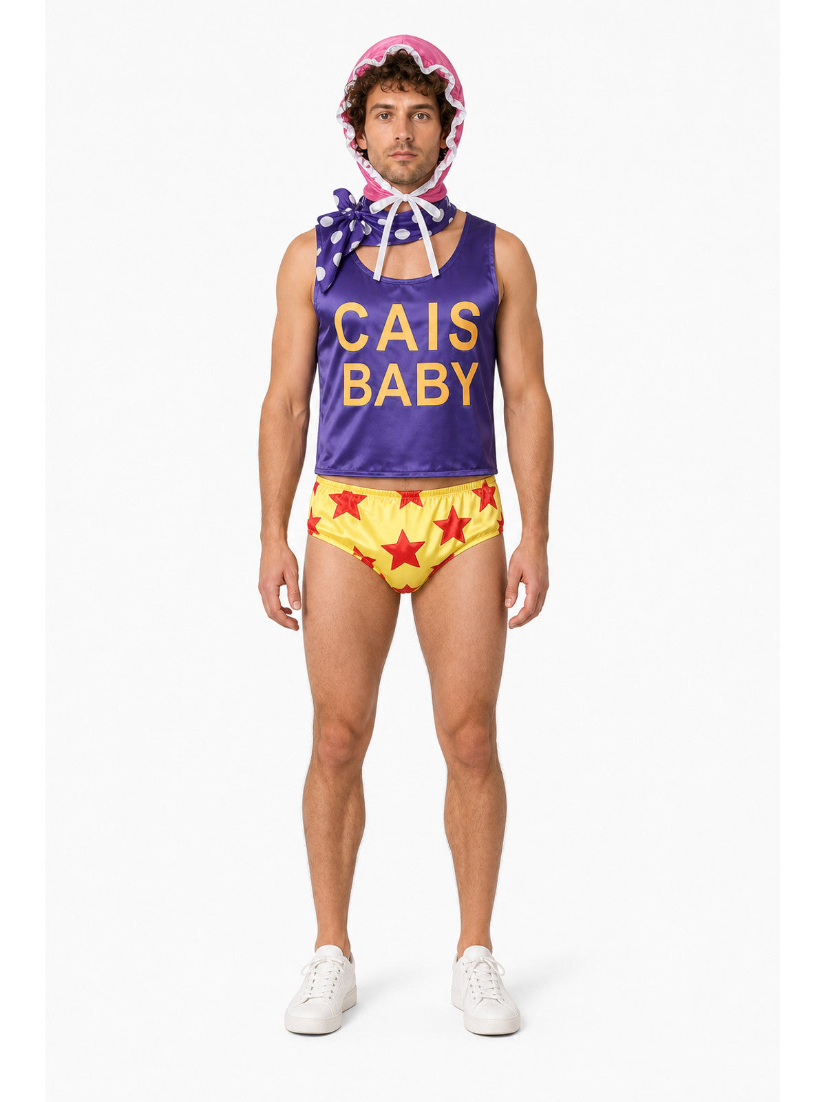 Señor Pink Cosplay Costume with Shorts and Headwear main product view