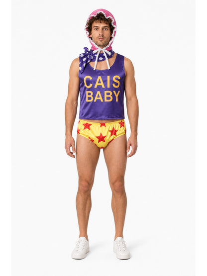 Señor Pink Cosplay Costume with Shorts and Headwear main product view