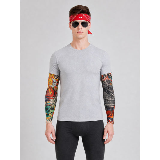 Rock outfit with bandana, glasses, and accessories