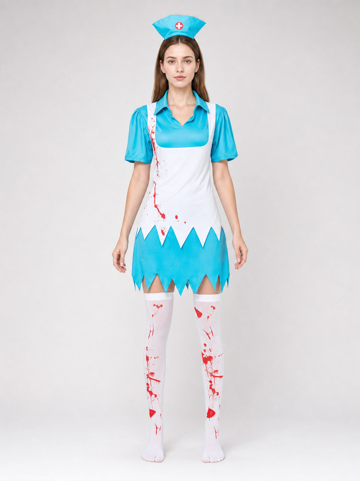 Nurse Costume for Halloween and Cosplay front view