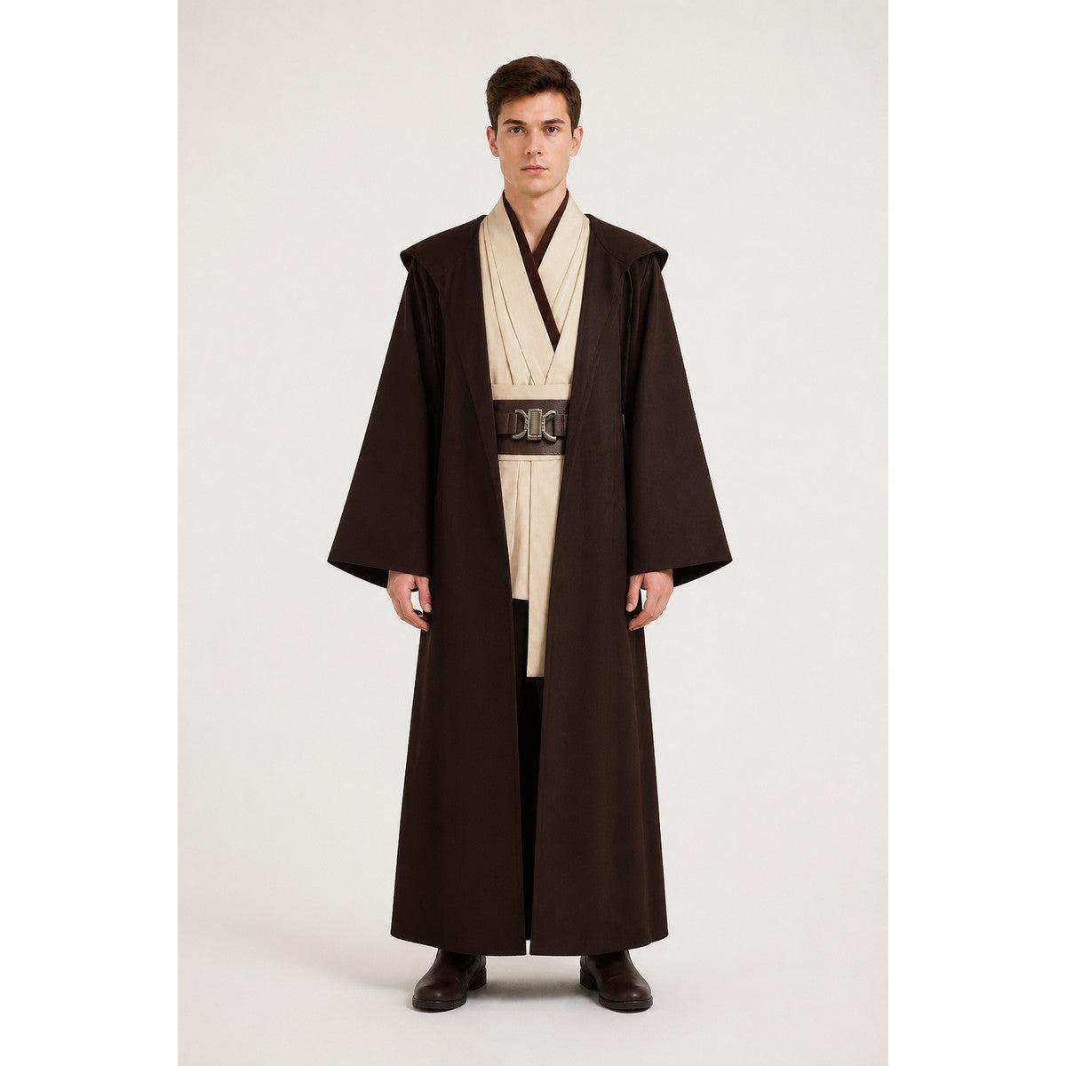 Obi-Wan Jedi Costume with Cloak and Belt for Carnival main product view