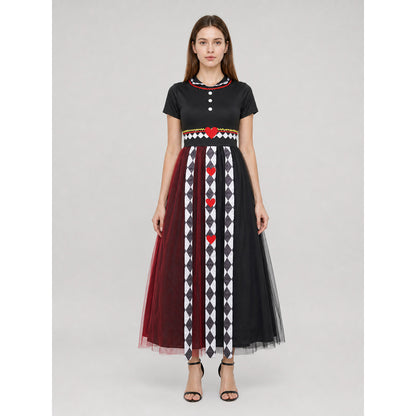 Playing Card Carnival Dress on-model view