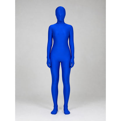 Blue invisibility suit for cosplay and stage
