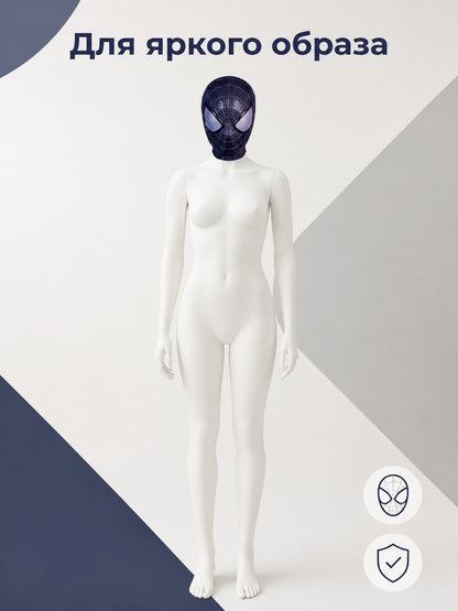 Carnival Mask with Spider Web for Halloween and Cosplay
