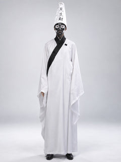 Adult Halloween Carnival Costume with Cone Hat