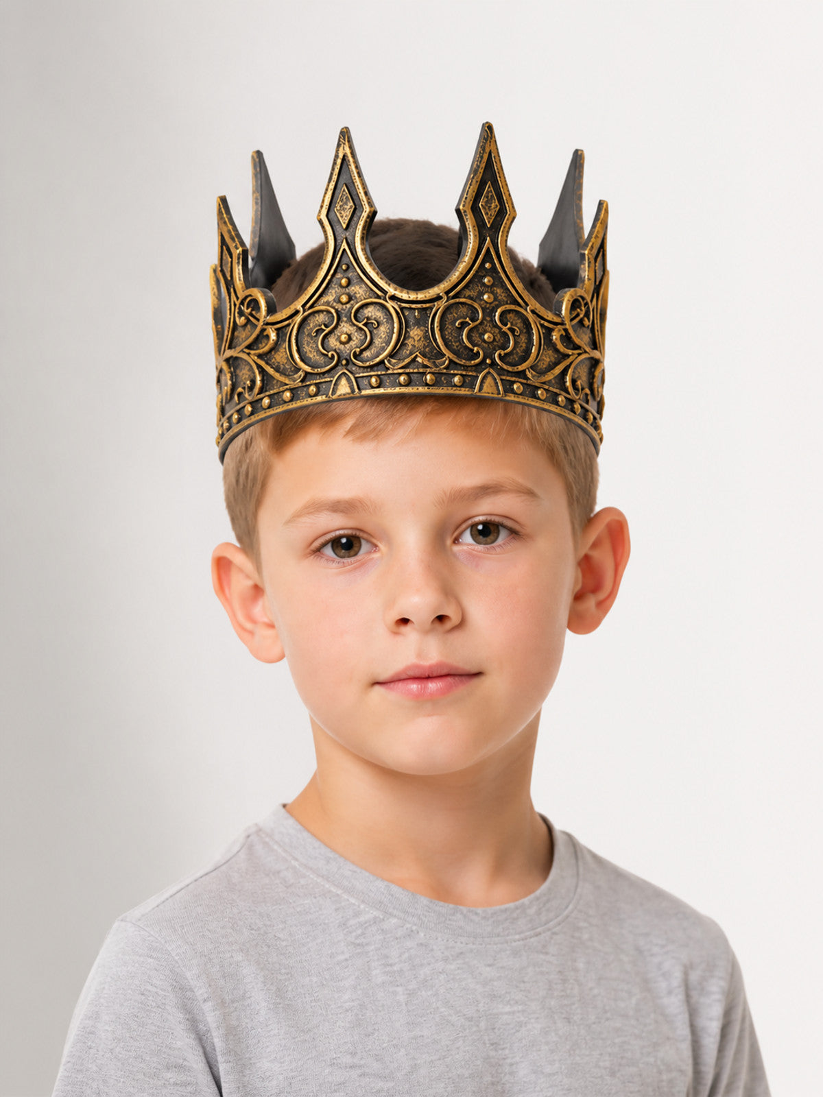 Carnival Headwear, Black and Gold Crown main product view