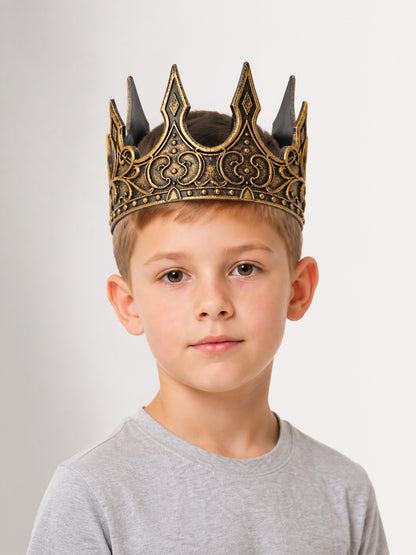 Carnival Headwear, Black and Gold Crown main product view