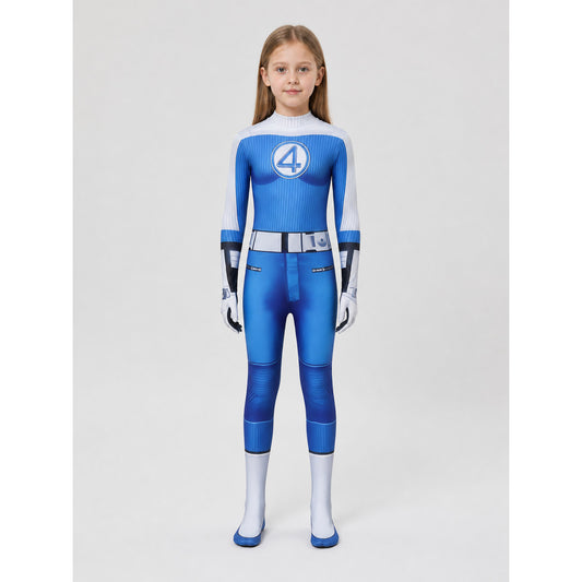 Fantastic Four Number 4 Jumpsuit for Cosplay on-model view