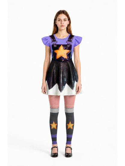 Carnival Costume: Dress and Star-Patterned Tights main product view
