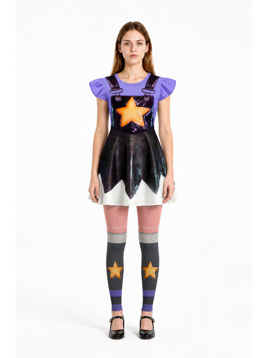 Carnival Costume: Dress and Star-Patterned Tights main product view