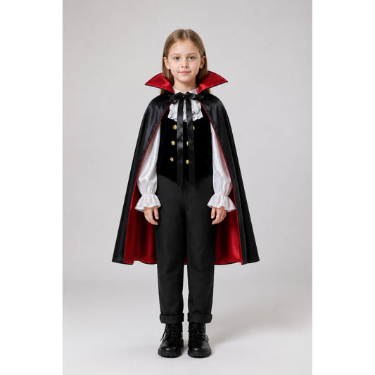 Reversible Carnival Cape, Red and Black main product view