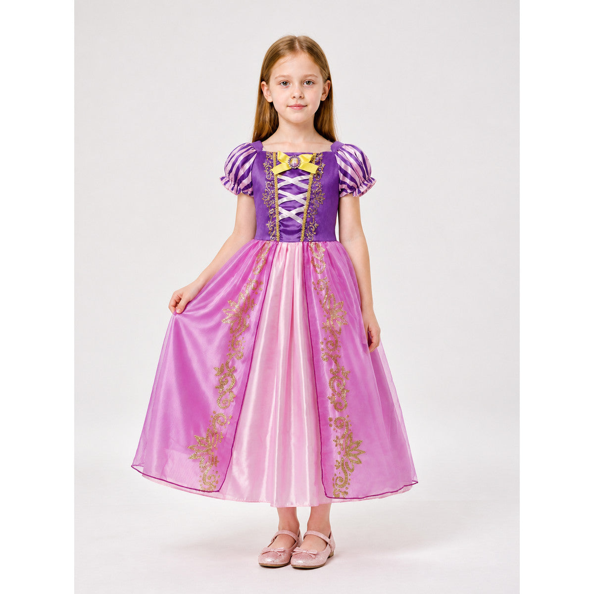 Purple and Pink Princess Carnival Costume for Cosplay main product view
