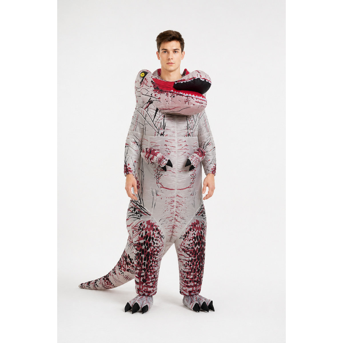Dinosaur Costume with Open Mouth and Tail main product view