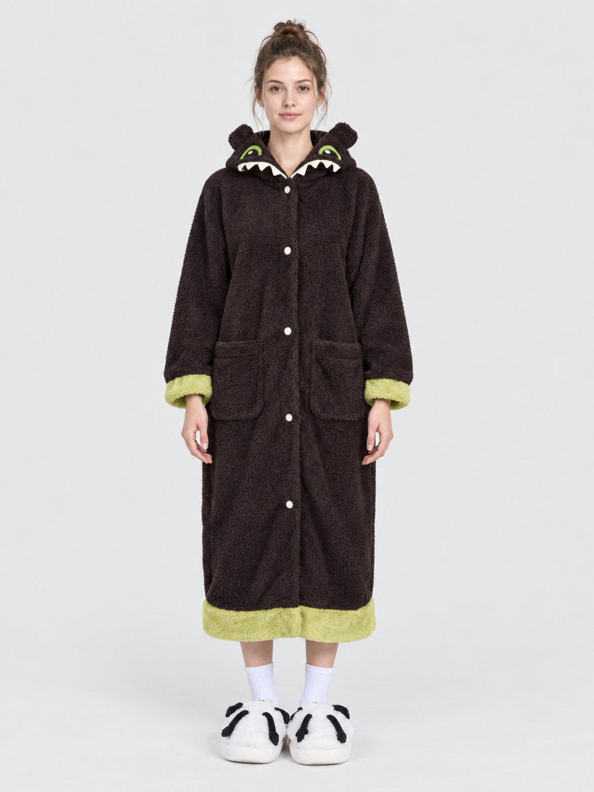 Long Hooded Robe with Ears