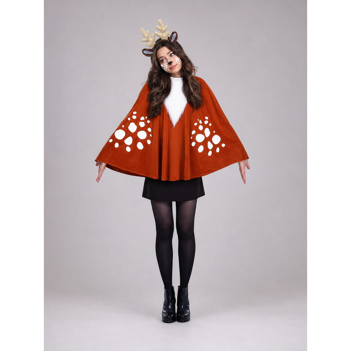 Reindeer Costume with Cape and Antler Headband
