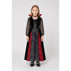 Halloween Vampire Costume with Dress and Accessories