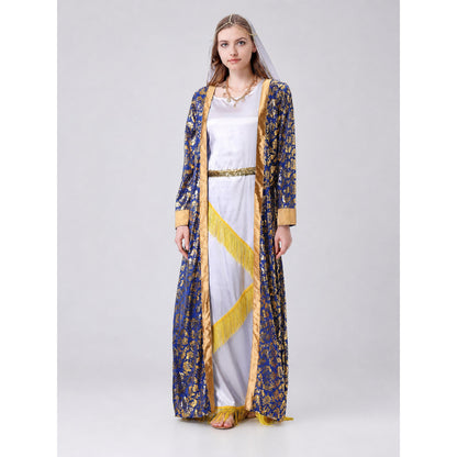 Retro Costume with Dress and Cape for Cosplay