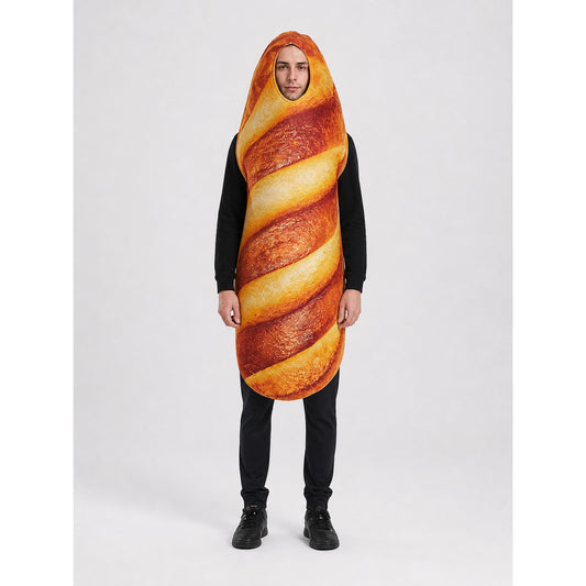 Bread Costume with Hood for a Themed Party