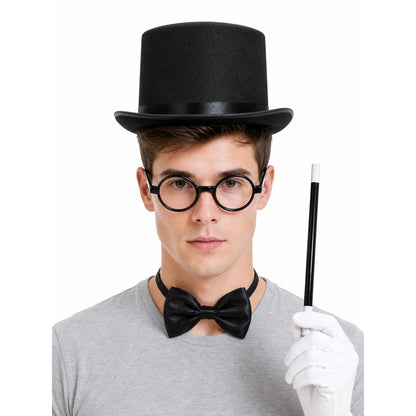 Magician Costume Hat with Halloween Accessories