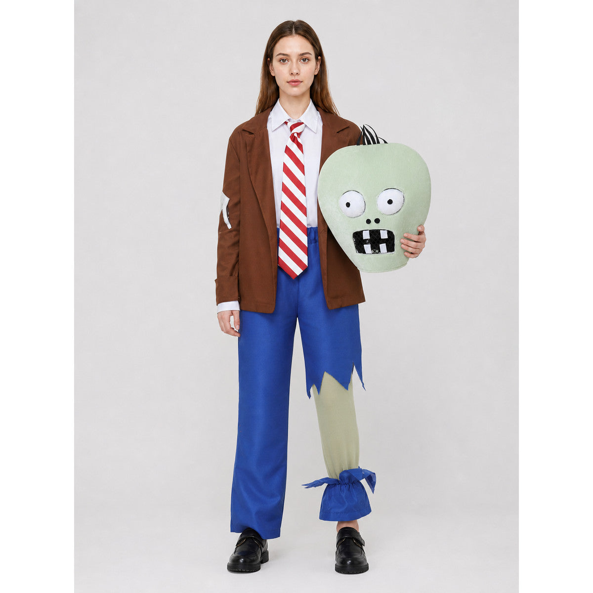 Kids' Zombie Costume with Tie for Halloween on-model view