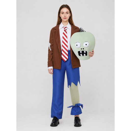 Kids' Zombie Costume with Tie for Halloween on-model view