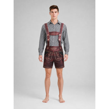 Plaid Long-Sleeve Party Shirt front view