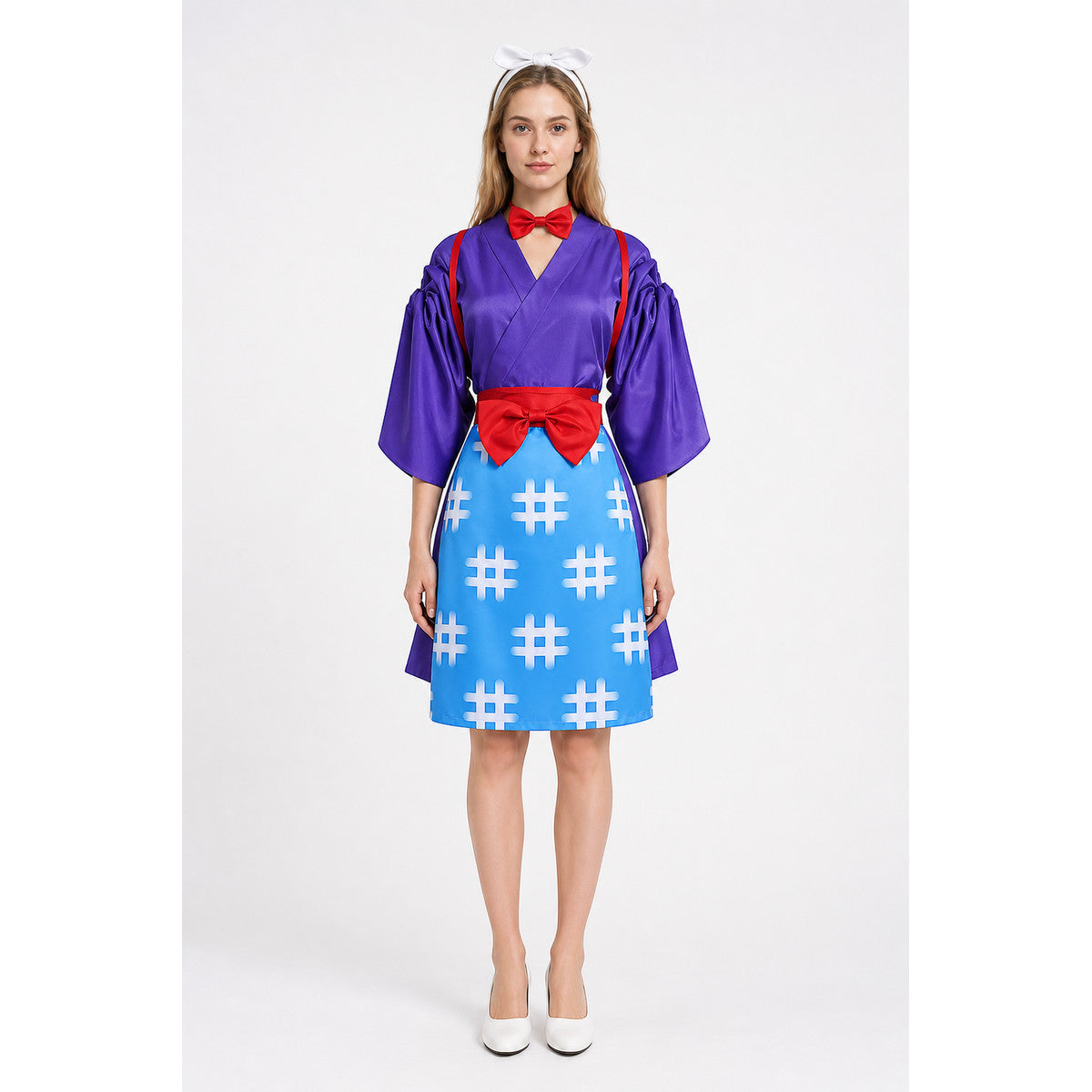 Animal Crossing Costume with Red Bow and Collar main product view