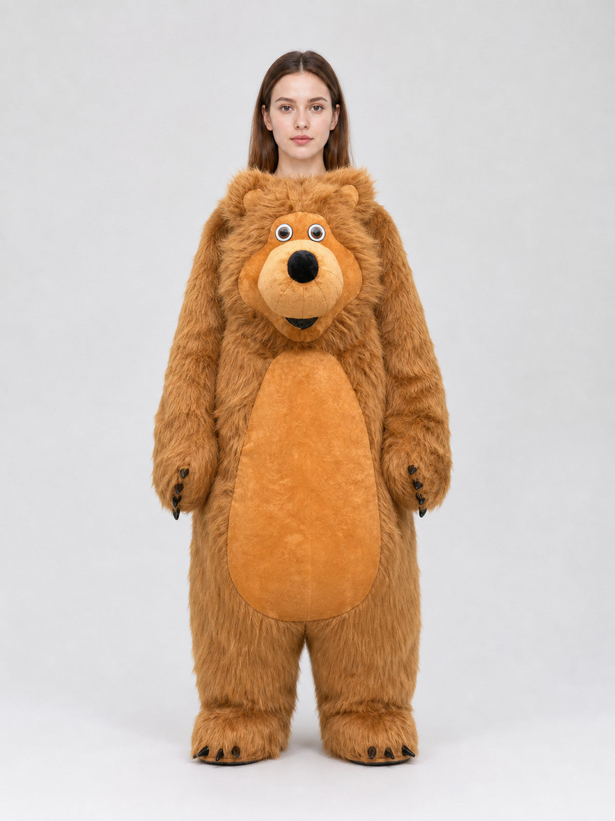 Life-Size Bear Costume for Parties and Events on-model view
