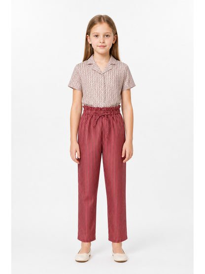 Two-Piece Suit with Shirt and Pants, Geometric Prints main product view