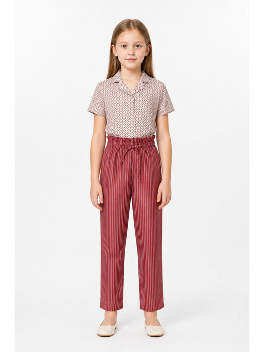 Two-Piece Suit with Shirt and Pants, Geometric Prints main product view