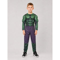 Kids' Hulk superhero costume with mask, jumpsuit