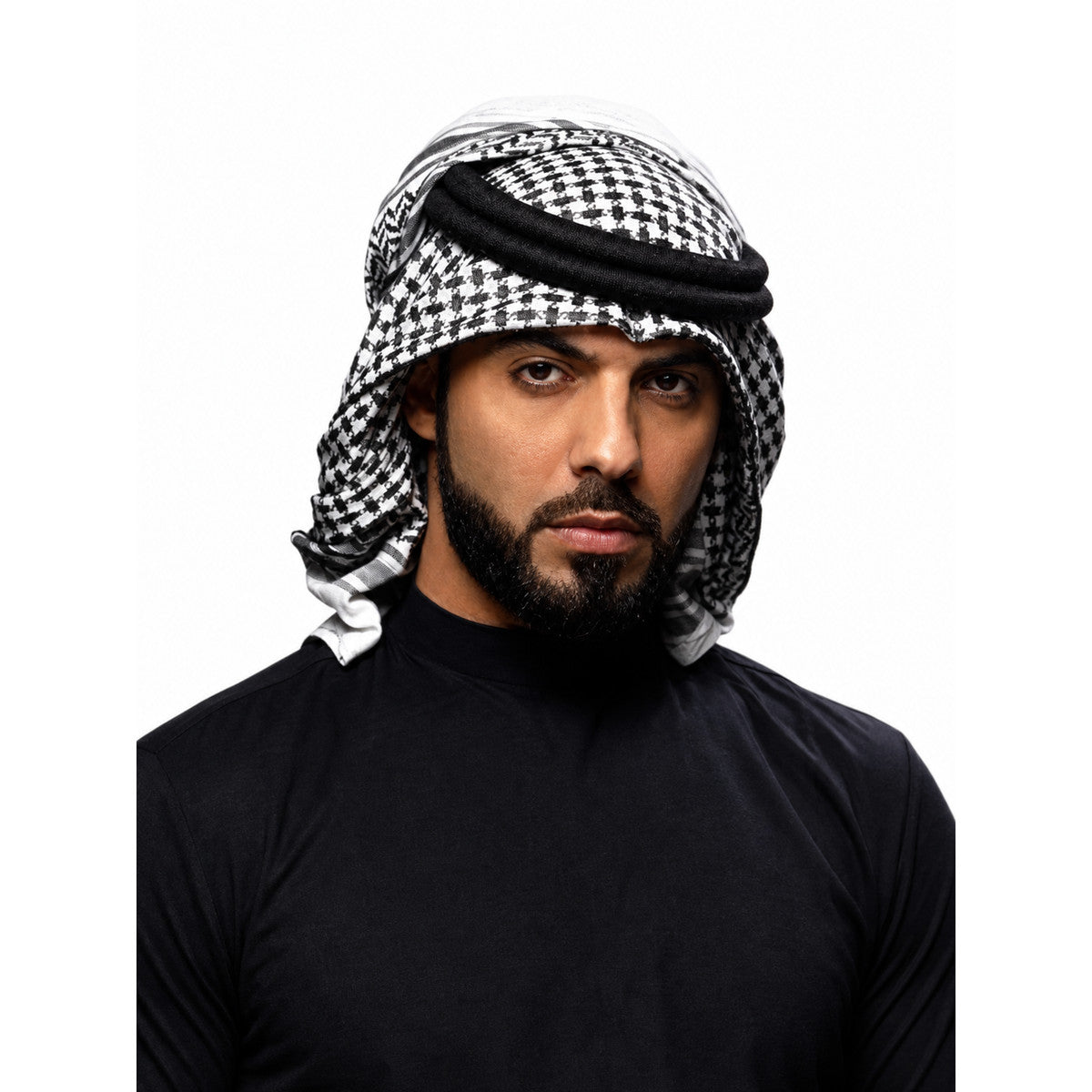 Carnival Headwear in Plaid and Arabic Style