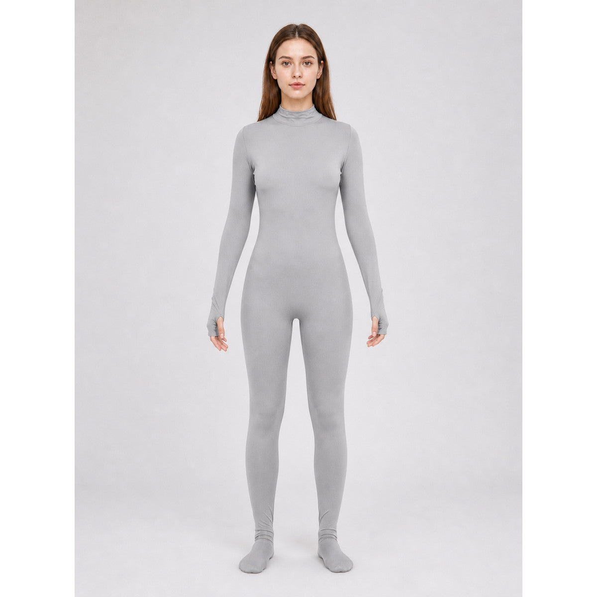 Gray One-Piece Invisibility Suit for Cosplay