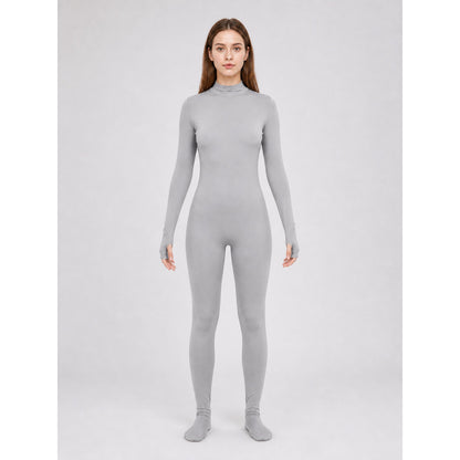 Gray One-Piece Invisibility Suit for Cosplay