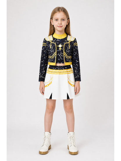 Kids' Demon Hunter Set, Black, White, and Yellow main product view
