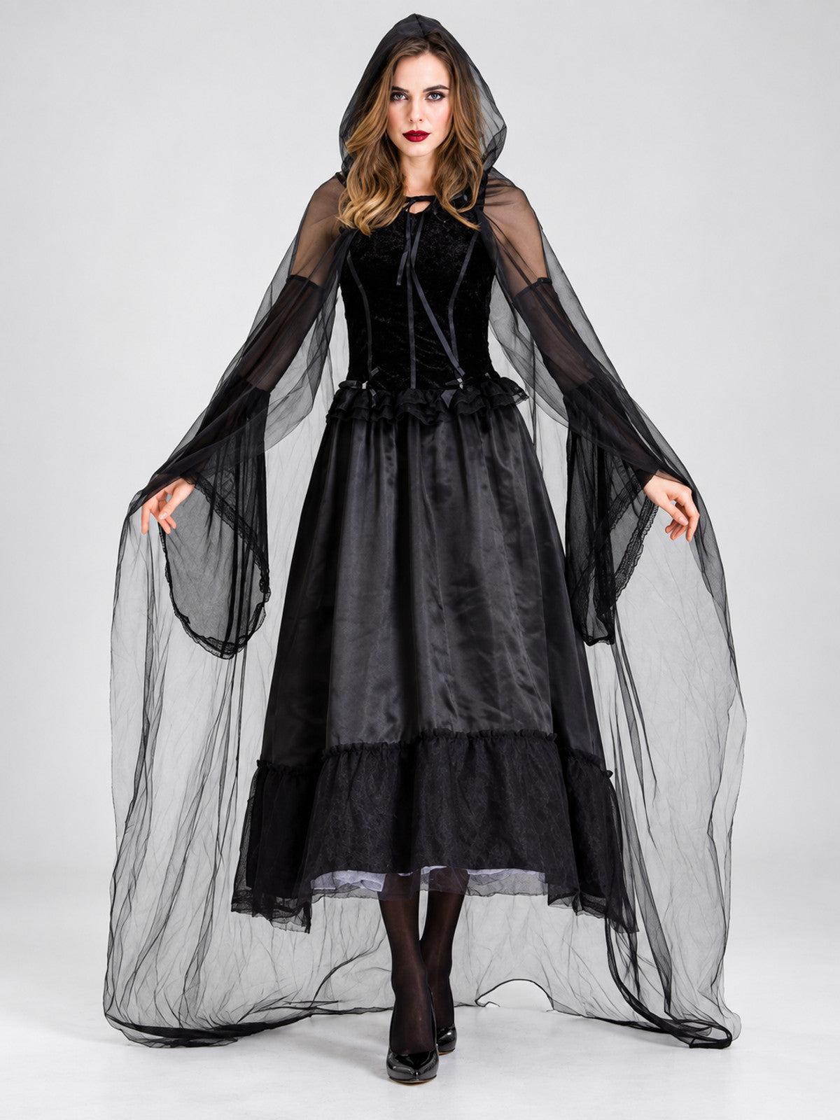 Adult Carnival Costume: Vampire, Dress, Cape