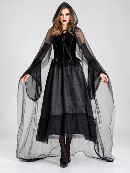 Adult Carnival Costume: Vampire, Dress, Cape