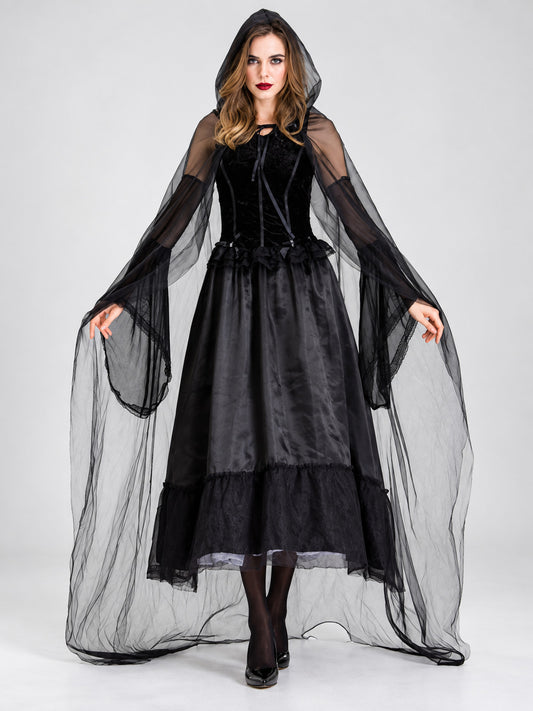 Adult Carnival Costume: Vampire, Dress, Cape