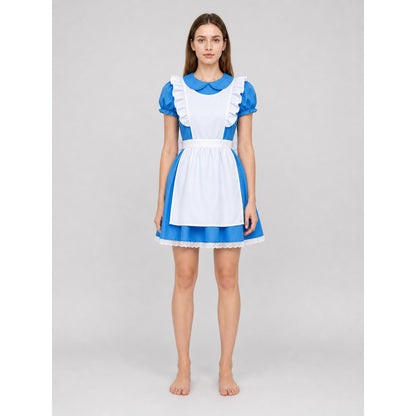 Alice Blue and White Costume Dress with Accessories on-model view