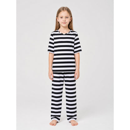 Striped costume with a headband for themed looks on-model view