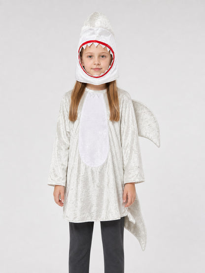 Shark Costume for Role-Playing, Silver