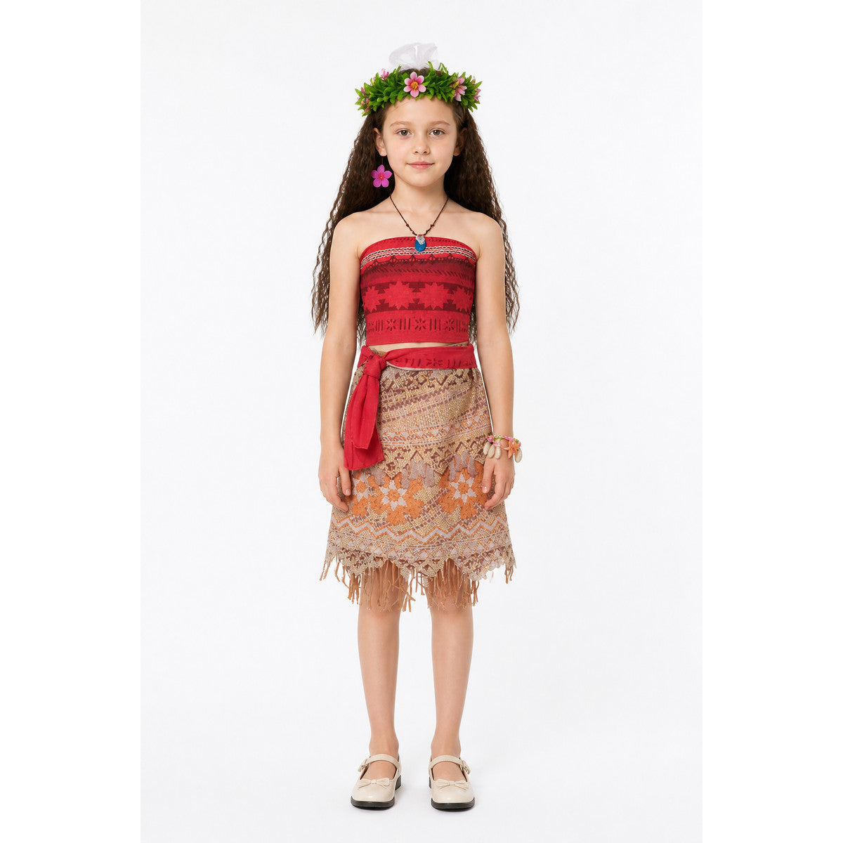 Moana Costume with Skirt and Accessories main product view