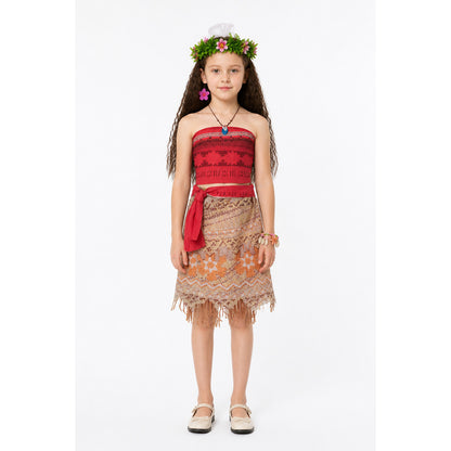 Moana Costume with Skirt and Accessories main product view