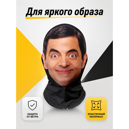 Carnival mask with a face image for Halloween main product view
