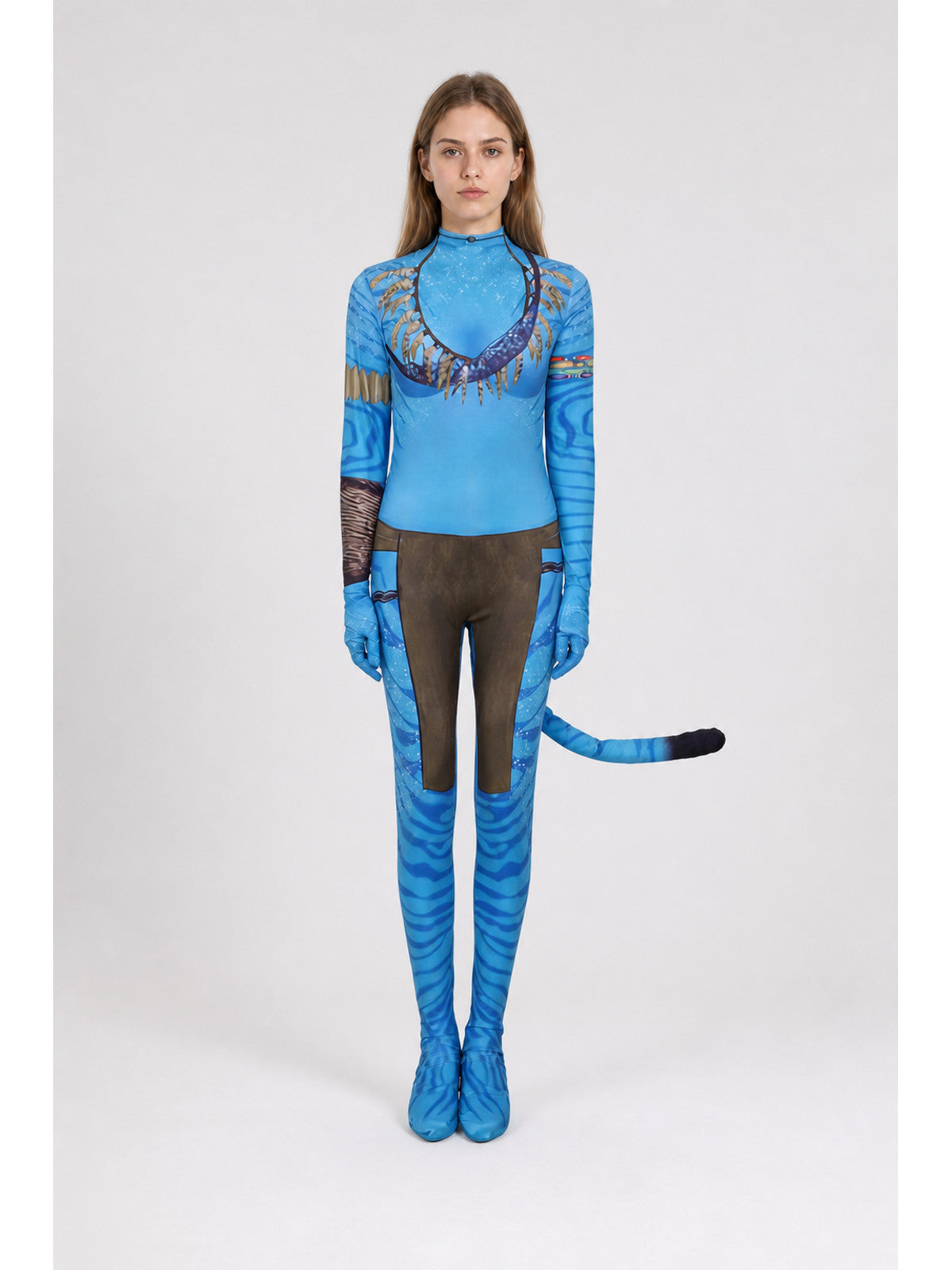 Blue Stage Jumpsuit with Long Tail main product view