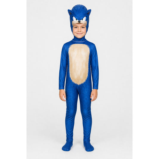 Blue Hedgehog Hooded Halloween Costume