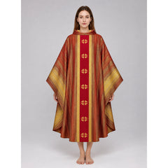 Cosplay Robe with Wide Sleeves and Stand Collar
