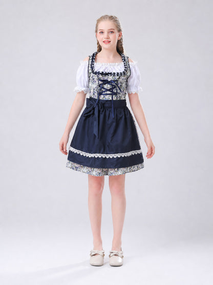 German-Style National Dress with Apron front view