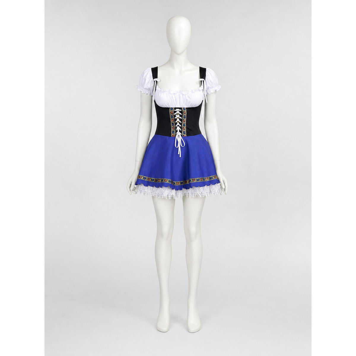 Historical Ethnic Costume with Corset and Skirt